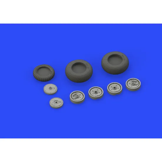 Eduard 632100 1/32 Me 262 wheels Brassin for Aircraft