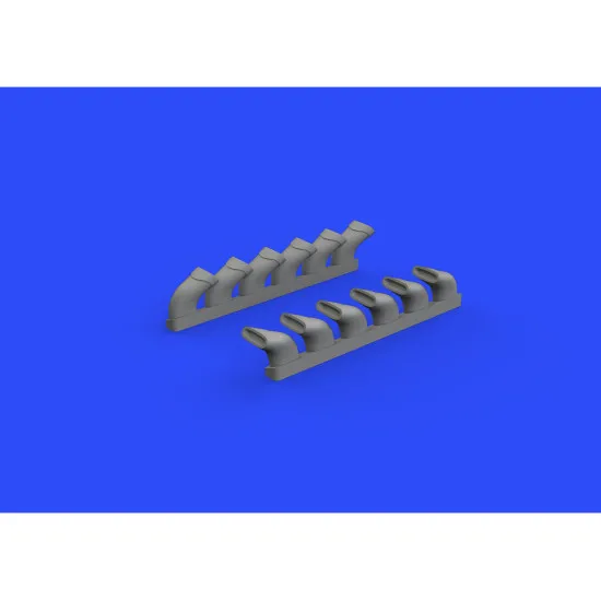 Eduard 632108 1/32 Spitfire Mk.IX exhaust stack - fishtail Brassin for Aircraft