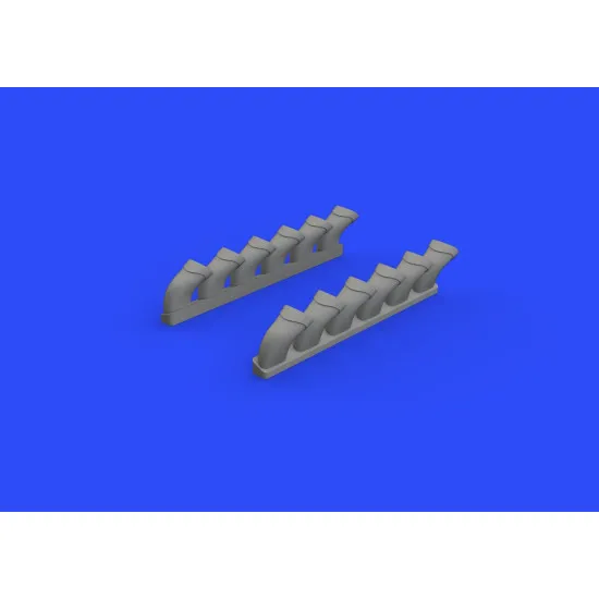 Eduard 632108 1/32 Spitfire Mk.IX exhaust stack - fishtail Brassin for Aircraft
