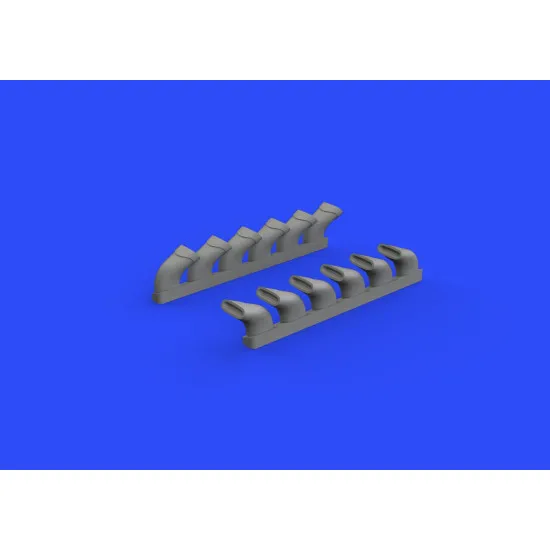 Eduard 632108 1/32 Spitfire Mk.IX exhaust stack - fishtail Brassin for Aircraft