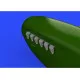 Eduard 632108 1/32 Spitfire Mk.IX exhaust stack - fishtail Brassin for Aircraft
