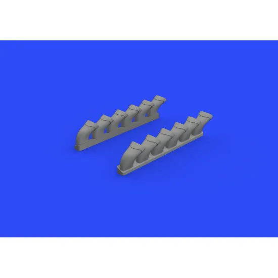 Eduard 632108 1/32 Spitfire Mk.IX exhaust stack - fishtail Brassin for Aircraft