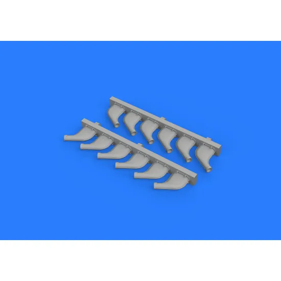 Eduard 632118 1/32 P-51D exhaust stacks Brassin for Aircraft