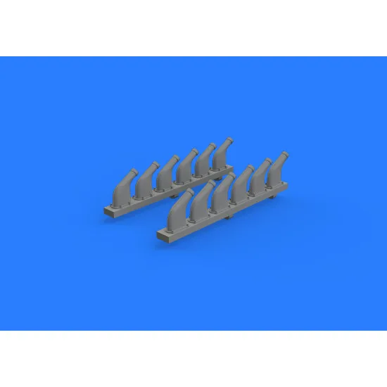 Eduard 632118 1/32 P-51D exhaust stacks Brassin for Aircraft