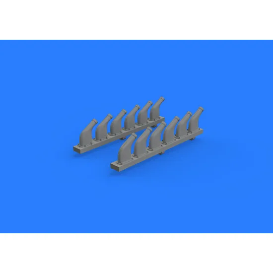 Eduard 632118 1/32 P-51D exhaust stacks Brassin for Aircraft