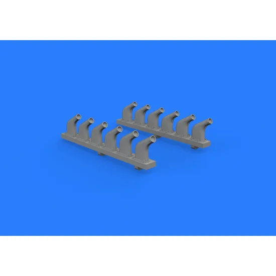 Eduard 632118 1/32 P-51D exhaust stacks Brassin for Aircraft