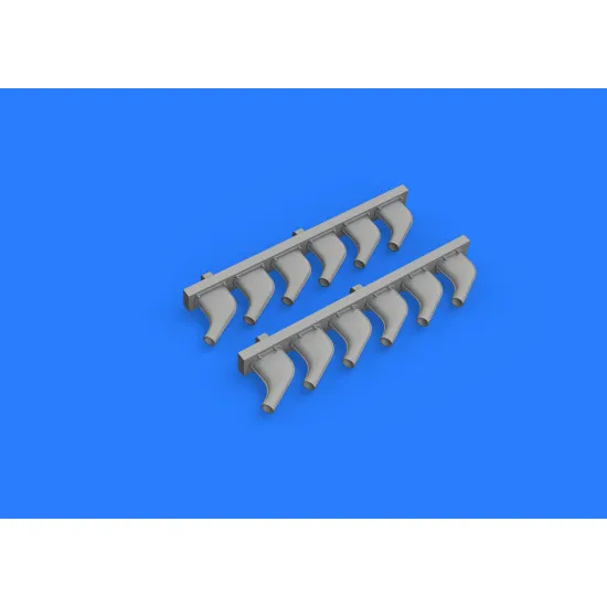 Eduard 632118 1/32 P-51D exhaust stacks Brassin for Aircraft