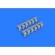 Eduard 632118 1/32 P-51D exhaust stacks Brassin for Aircraft