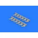Eduard 632118 1/32 P-51D exhaust stacks Brassin for Aircraft