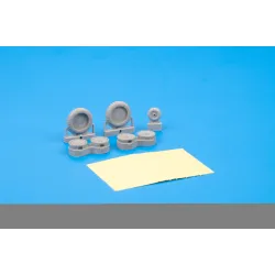 Eduard 632125 1/32 Fw 190A-8 wheels Brassin for Aircraft