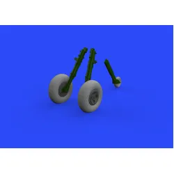 Eduard 632129 1/32 Spitfire Mk.IX wheels 4 spoke w/smooth tire Brassin for Aircraft