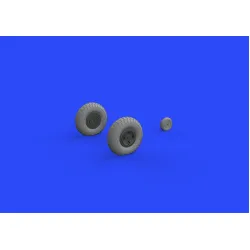 Eduard 632130 1/32 Spitfire Mk.IX wheels 4spoke w/pattern Brassin for Aircraft