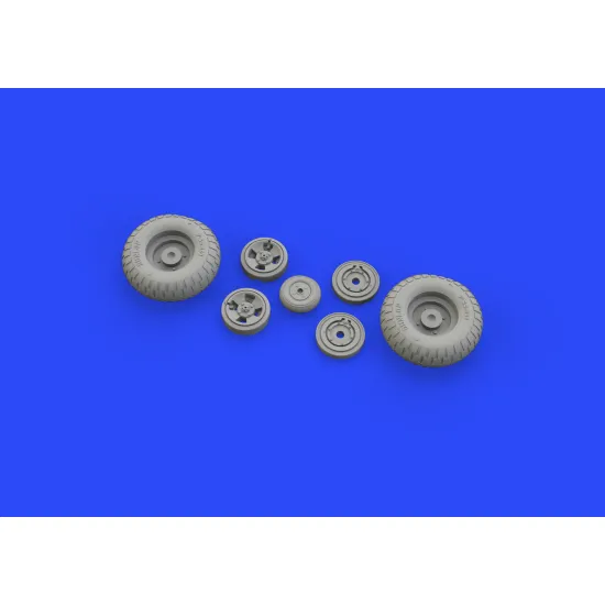 Eduard 632130 1/32 Spitfire Mk.IX wheels 4spoke w/pattern Brassin for Aircraft