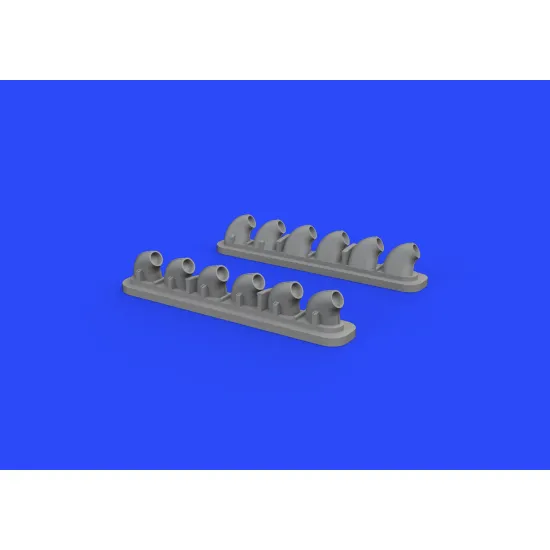 Eduard 632135 1/32 P-40E exhaust stacks Brassin for Aircraft