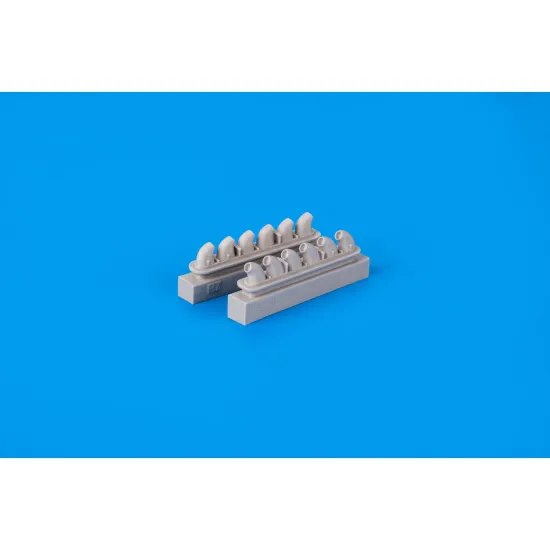 Eduard 632135 1/32 P-40E exhaust stacks Brassin for Aircraft