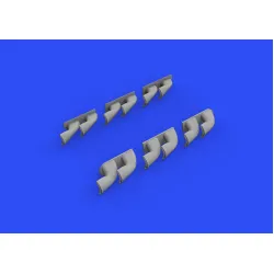Eduard 632139 1/32 P-40 exhaust stacks fishtail Brassin for Aircraft