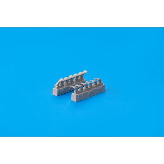 Eduard 632139 1/32 P-40 exhaust stacks fishtail Brassin for Aircraft