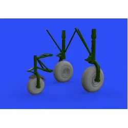 Eduard 632145 1/32 B-24 wheels (8spoke front wheel) Brassin for Aircraft