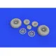 Eduard 632160 1/32 P-40E wheels Brassin for Aircraft