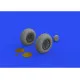 Eduard 632160 1/32 P-40E wheels Brassin for Aircraft