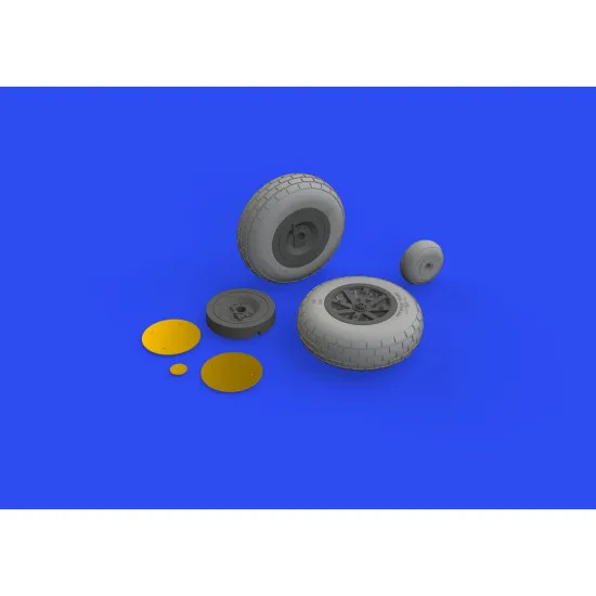 Eduard 632160 1/32 P-40E wheels Brassin for Aircraft