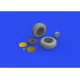 Eduard 632160 1/32 P-40E wheels Brassin for Aircraft
