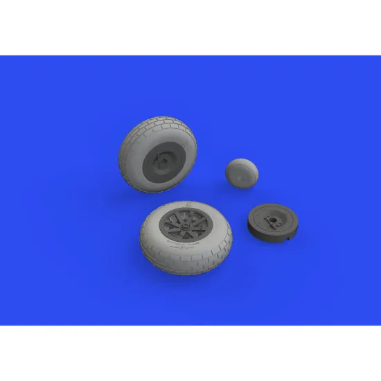 Eduard 632160 1/32 P-40E wheels Brassin for Aircraft