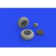 Eduard 632160 1/32 P-40E wheels Brassin for Aircraft