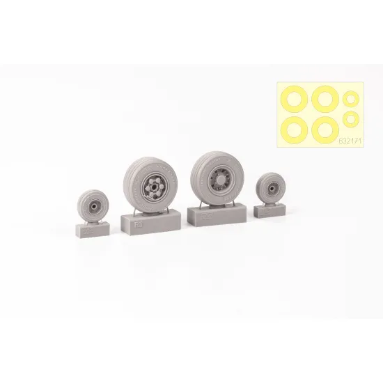Eduard 632171 1/32 Tornado GR.4 wheels Brassin for Aircraft