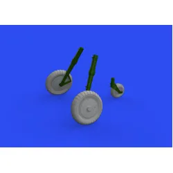 Eduard 632183 1/32 Bf 109G-4 wheels Brassin for Aircraft