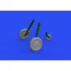 Eduard 632183 1/32 Bf 109G-4 wheels Brassin for Aircraft
