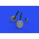 Eduard 632183 1/32 Bf 109G-4 wheels Brassin for Aircraft