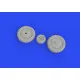 Eduard 632183 1/32 Bf 109G-4 wheels Brassin for Aircraft