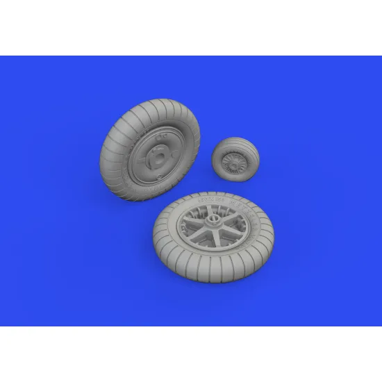 Eduard 632186 1/32 Bf 109G-2 wheels Brassin for Aircraft