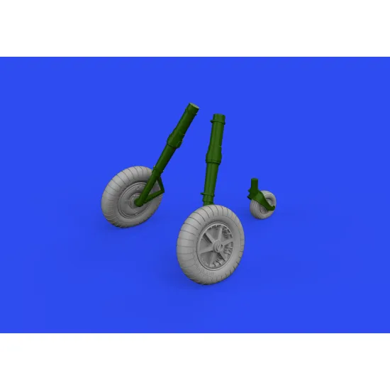 Eduard 632186 1/32 Bf 109G-2 wheels Brassin for Aircraft