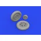 Eduard 632186 1/32 Bf 109G-2 wheels Brassin for Aircraft