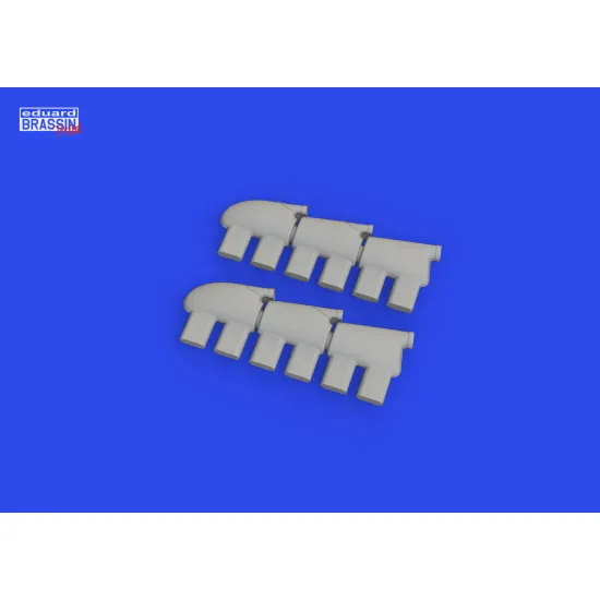 Eduard 632188 1/32 Hurricane Mk.II exhaust rounded PRINT Brassin for Aircraft