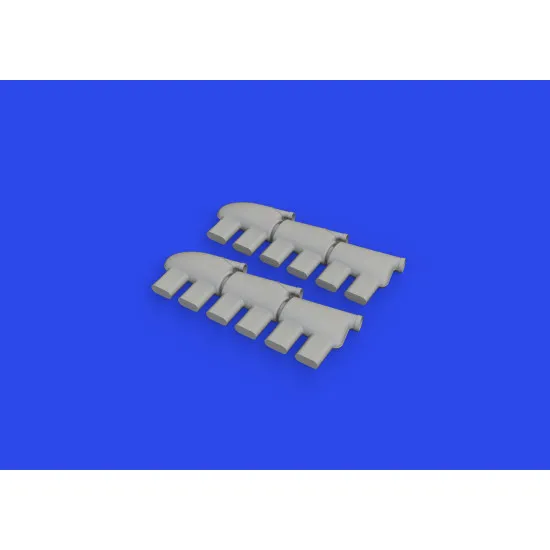 Eduard 632188 1/32 Hurricane Mk.II exhaust rounded PRINT Brassin for Aircraft