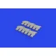 Eduard 632188 1/32 Hurricane Mk.II exhaust rounded PRINT Brassin for Aircraft