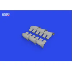 Eduard 632189 1/32 Hurricane Mk.II exhaust fishtail PRINT Brassin for Aircraft