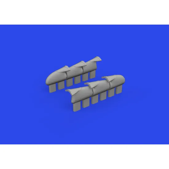 Eduard 632189 1/32 Hurricane Mk.II exhaust fishtail PRINT Brassin for Aircraft