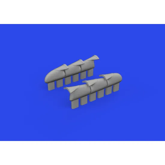 Eduard 632189 1/32 Hurricane Mk.II exhaust fishtail PRINT Brassin for Aircraft