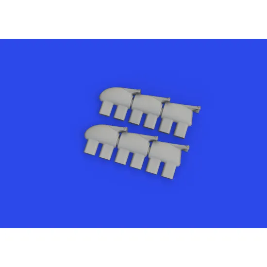 Eduard 632189 1/32 Hurricane Mk.II exhaust fishtail PRINT Brassin for Aircraft