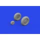 Eduard 632190 1/32 Hurricane Mk.II wheels Brassin for Aircraft