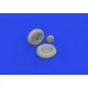 Eduard 632190 1/32 Hurricane Mk.II wheels Brassin for Aircraft