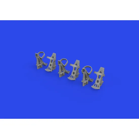 Eduard 632191 1/32 Luftwaffe rudder pedals PRINT Brassin for Aircraft