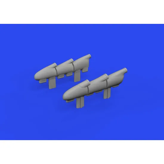Eduard 632196 1/32 Spitfire Mk.Ia exhaust stacks PRINT Brassin for Aircraft