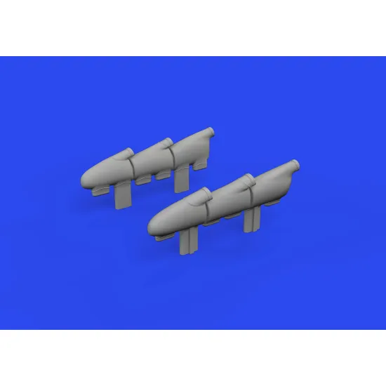 Eduard 632196 1/32 Spitfire Mk.Ia exhaust stacks PRINT Brassin for Aircraft