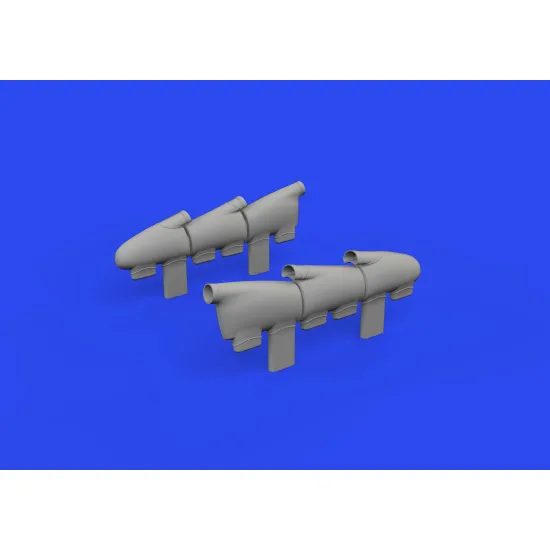 Eduard 632196 1/32 Spitfire Mk.Ia exhaust stacks PRINT Brassin for Aircraft