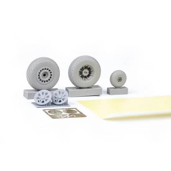 Eduard 632197 1/32 A-20G wheels Brassin for Aircraft